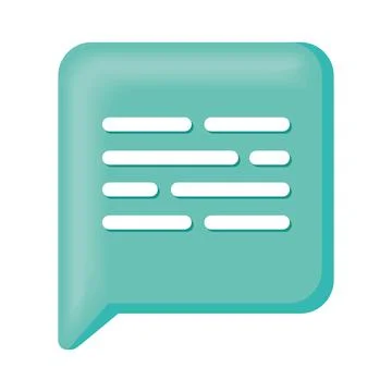Green speech bubble Illustrazione stock