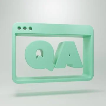 Green Speech bubbles with Question and Answer icon isolated on grey backgro.. Stock Illustration