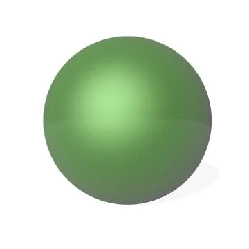 Green sphere - 3D render Stock Illustration