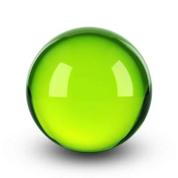Green sphere render Stock Illustration