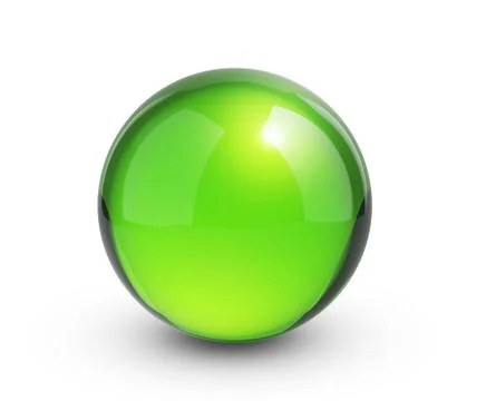 Green sphere render Stock Illustration