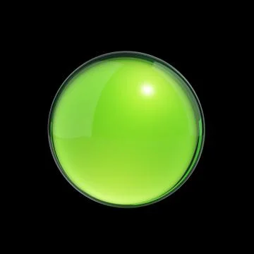 Green sphere render Stock Illustration
