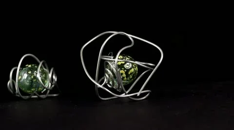 Green spheres Video stock 21139556