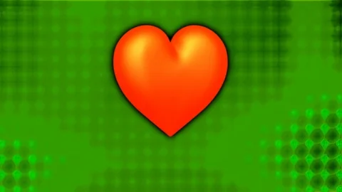 Green spin love Stock Footage 94997743
