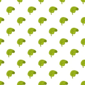 Green spinach leaf repeating pattern background illustration イラスト素材