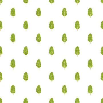 Green spinach leaves seamless pattern on white background 스톡 일러스트
