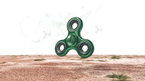 Green Spinner Stock Footage 87297481