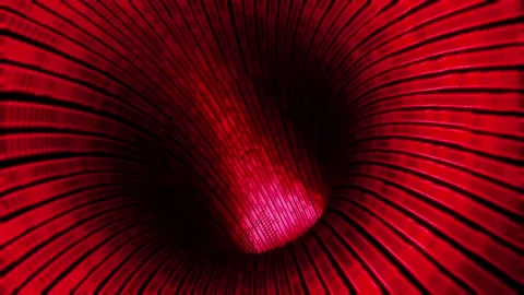 A Green spinning binary number tunnel Stock Footage 155225472