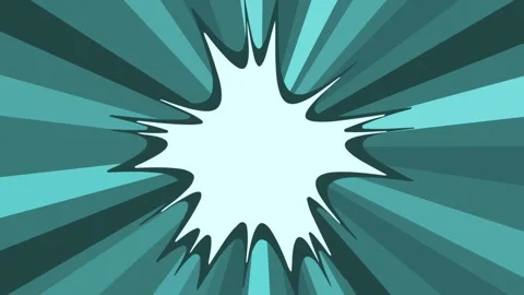 A green spinning comic text box Stock Footage 138547800