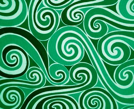 Green spiral Stock Illustration
