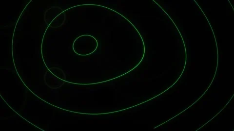 Green spiral lines on black background. Stock Footage 337477828