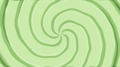 Green spiral motion background with hypnotic rotating vortex pattern Stock Footage 347944859