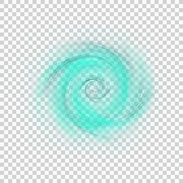 Green Spiral Motion Effect Stock Illustration
