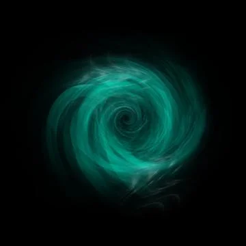 Green Spiral Motion Effect Stock Illustration