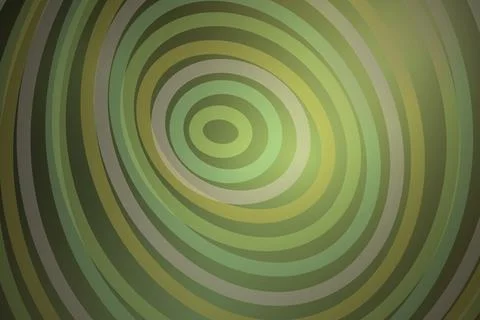 Green spiral pattern with concentric circles and shades Stock Photos