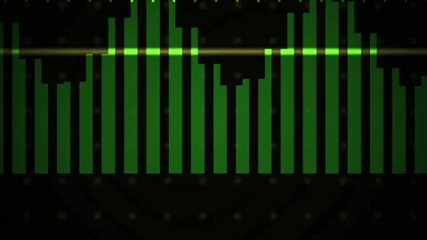 Green spiral pattern with sound wave. Stock Footage 340034616