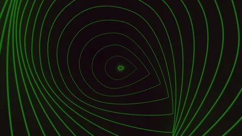 Green spiral pattern vibrant lines for web design or graphic projects Stock Footage 258953114