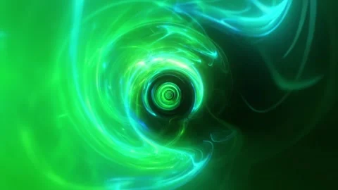 Green Spiral Tunnel VJ Loop Stock Footage 330008985