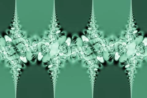 Green spirals 스톡 사진