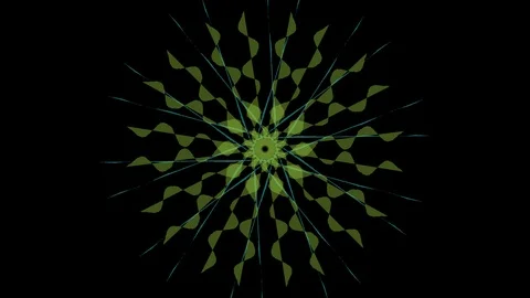 Green spirograph rotation abstract background Stock Footage 102215391