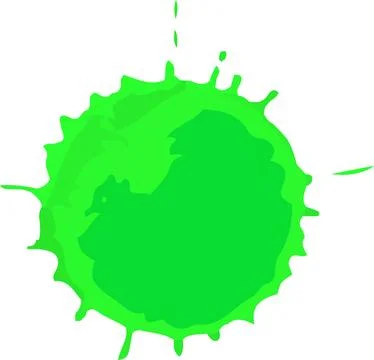 Green splashes hand made tracing for holiday design Stock Photos