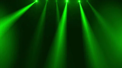 Green spot light stage loop animation Stock Footage 182710649