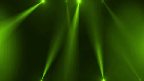 Green spot light stage loop animation Stock Footage 185942851