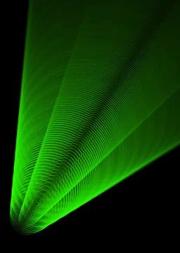 Green spotlight Illustrazione stock