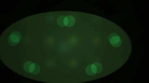 Green spots on black background. Stock Footage 335113100