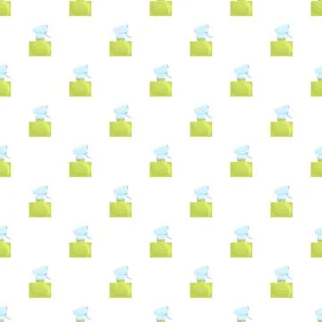 Green spray bottles forming a repeated pattern for cleaning Stock Illustration