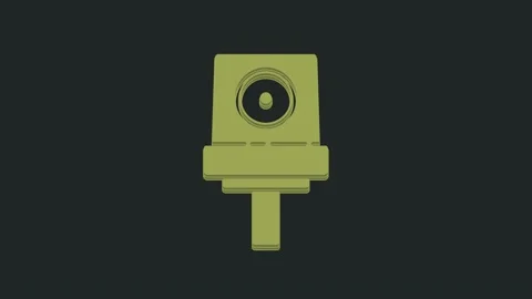 Green Spray can nozzle cap icon isolated... | Stock Video | Pond5