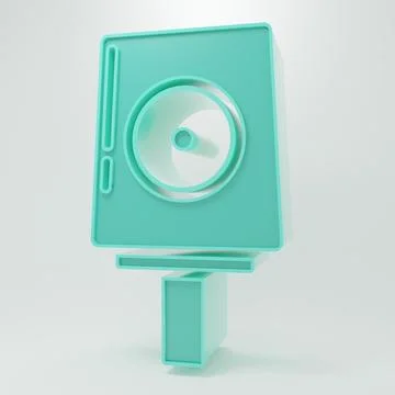 Green Spray can nozzle cap icon isolated on grey background. Minimalism con.. Stockillustratie