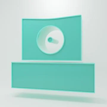Green Spray can nozzle cap icon isolated on grey background. Minimalism con.. Stockillustratie