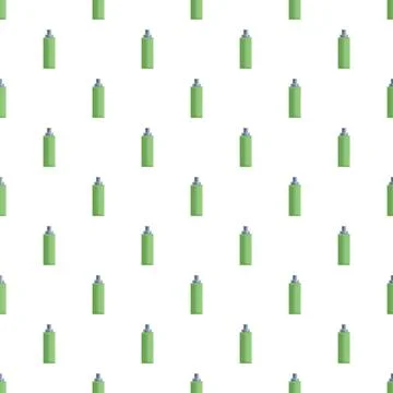 Green spray cans creating seamless pattern background Stock Illustration