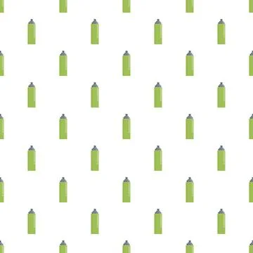 Green spray paint cans pixel art pattern Illustrazione stock