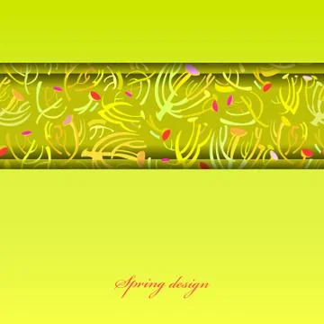 Green sprig background. Stock Illustration