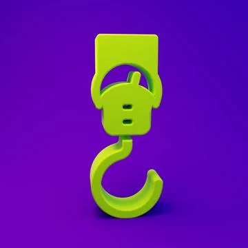 Green Spring scale icon isolated on purple-blue background. Balance for wei.. Stock Illustration