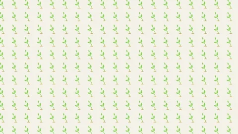 Green Sprout Pattern Looping Background with Gentle Swaying Motion Stockbeeldmateriaal 330275578