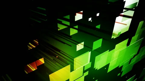 Green square burst Stock Footage 53474336