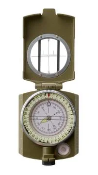 Green square compass Stock Photos