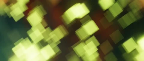 Green square data blocks bokeh blur abstract backdrop for podcasts Video stock 150551983