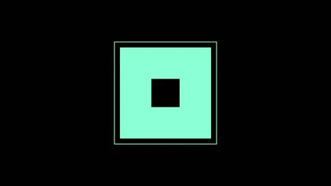 Green Square Downscaling - Element For Motion Design Needs Stock Footage 128000478