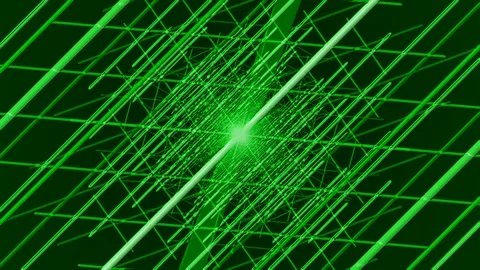 Green Square of Lines Zoom Stock Footage 100686068