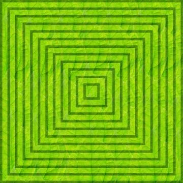 Green square maze Stock Illustration
