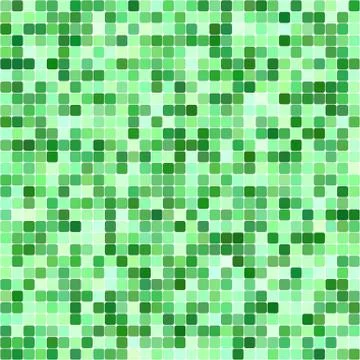 Green square mosaic vector background design Stock Illustration