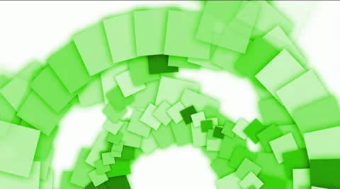 Green square paper arch,computer tech web background. Stock Footage 26134785
