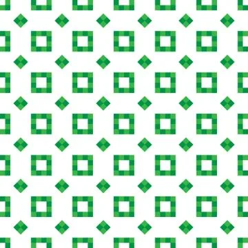 Green Square Pattern - abstract background Stock Illustration