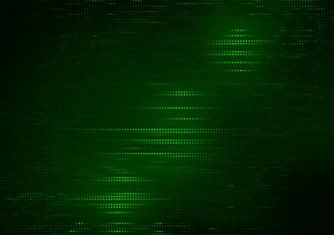 Green Square Pattern on Dark Background Illustrazione stock