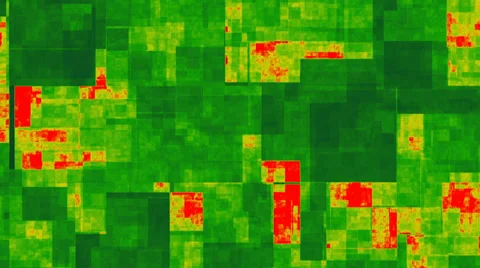 Green square planes and red noise psychedelic abstract loop 1 Stock Footage 34925287