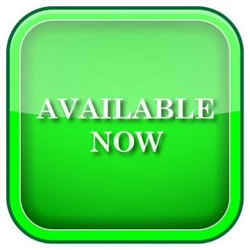 Green square shiny icon Stock Illustration